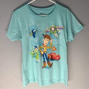 Disney Store 30th Anniversary Toy Story Aqua Tee Shirt